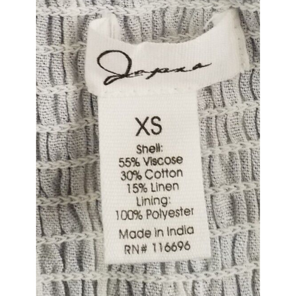 Japna Womens Sleeveless Dress Striped Lined Midi Ruffle Pullover Blue Size XS - Picture 5 of 6